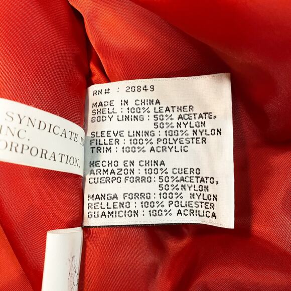 VTG Y2K American Toons Betty Boop Butterfly Embroidered Leather Jacket Size S - Picture 8 of 8